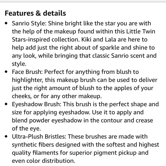 NEW wet n wild Little Twin Stars Makeup Brush Set - Picture 7 of 7